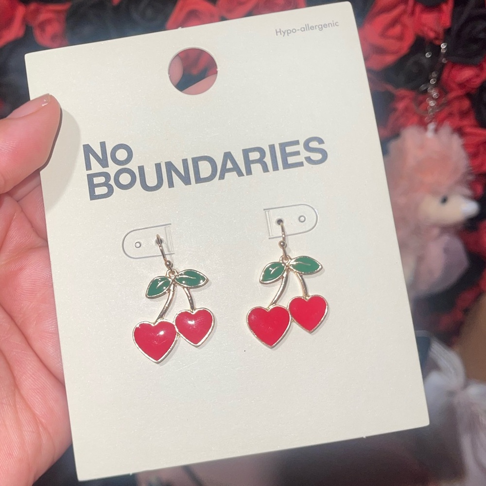 No boundaries cherry 🍒 earrings